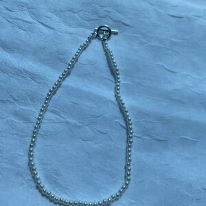 Elegant White Pearl Necklace